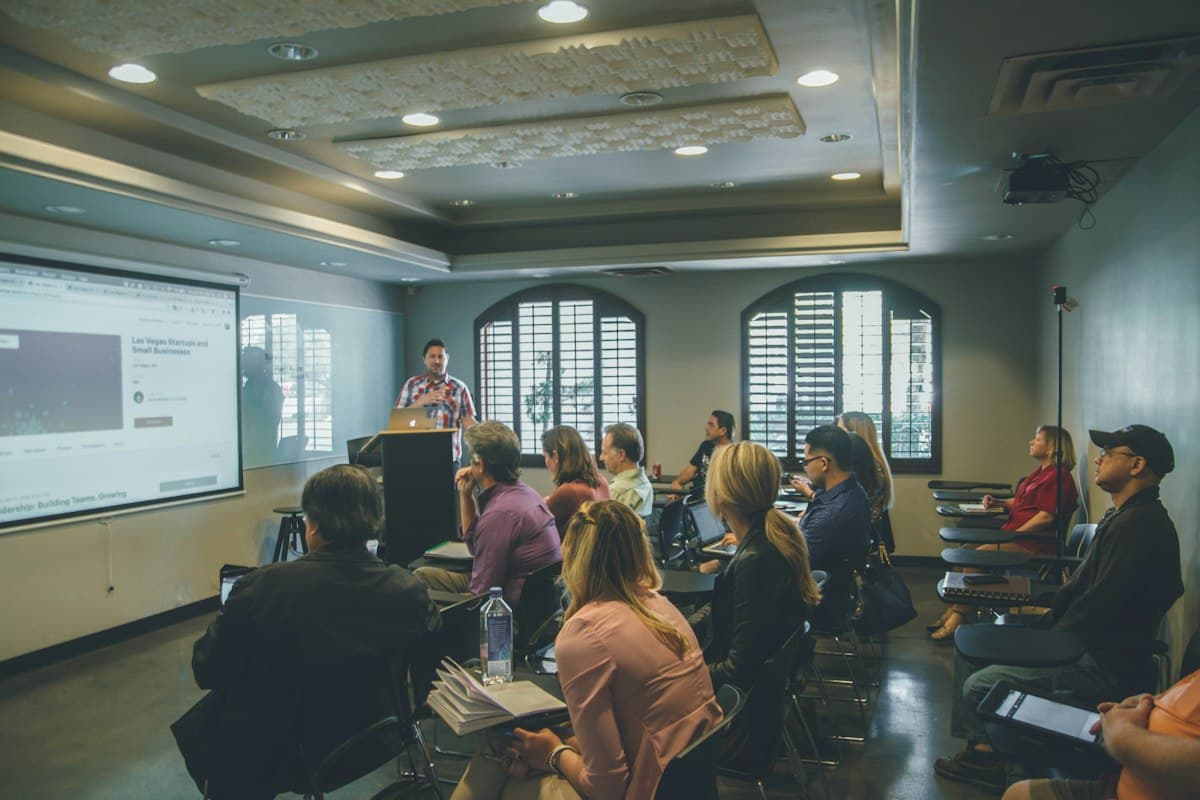 Executive finance training session